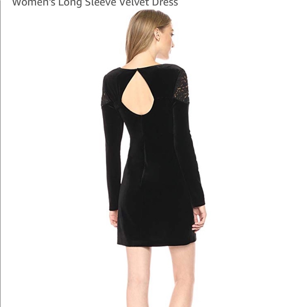 BCBGGeneration Black Velvet Dress - Picture 2 of 7